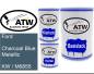 Preview: Ford, Charcoal Blue Metallic, KW / M6855: 500ml Lackdose + 500ml Klarlack + 250ml Härter - Set, von ATW Autoteile West.